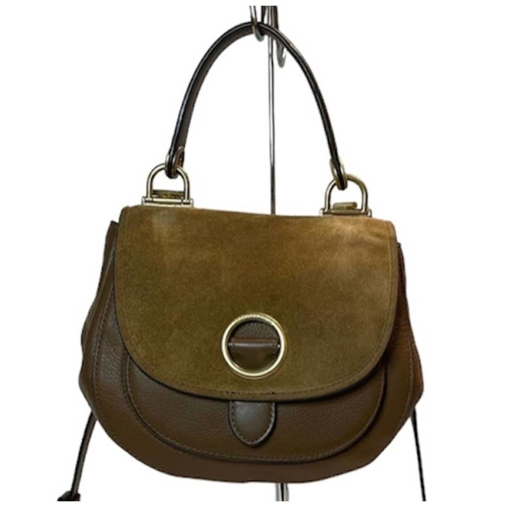 Michael Kors Women's Caramel Isadore Suede Messenger Purse Bag Ret $368